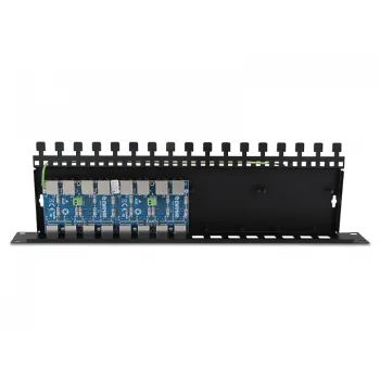 8-kanałowy panel zabezpieczający serii PRO z podwyższoną ochroną przepięciową RJ45 / RJ45 z funkcją InPoE EWIMAR PTF-58R-PRO/InPoE