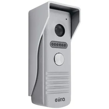 WIDEODOMOFON ''EURA'' VDP-40A3 ''FENIKS'' CZARNY monitor z WiFi, otwieranie 2 wejść, aplikacja Eura Connect
