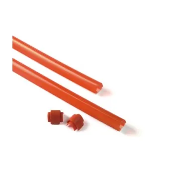 XBA13 - Listwa gumowa czerwona, ochronna, 9x1m - zestaw z zaslepkami - zabezpieczajaca do ramion