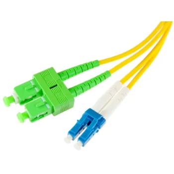 PATCHCORD ŚWIATŁOWODOWY SM 0,5M DUPLEX 9/125, SC/APC-LC/UPC 3.0MM