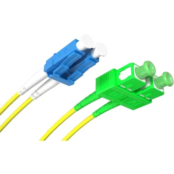 PATCHCORD ŚWIATŁOWODOWY SM 3M DUPLEX 9/125, SC/APC-LC/UPC 3MM