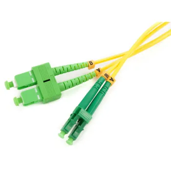 PATCHCORD ŚWIATŁOWODOWY SM 2M DUPLEX 9/125, SC/APC-LC/APC 3MM