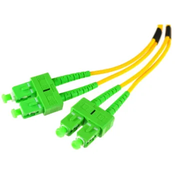 PATCHCORD ŚWIATŁOWODOWY SM 5M DUPLEX 9/125, SC/APC-SC/APC 3MM