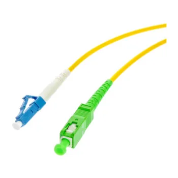 PATCHCORD ŚWIATŁOWODOWY SM 1M SIMPLEX 9/125, SC/APC-LC/UPC 3.0MM