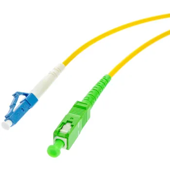 PATCHCORD ŚWIATŁOWODOWY SM 1M SIMPLEX 9/125, SC/APC-LC/UPC 3.0MM
