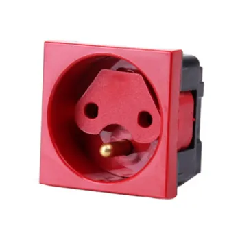 Gniazdo 1M elektryczne pojedyncze + blokada