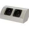 Gniazdo meblowe 2x250V AC OR-AE-1303/G ORNO