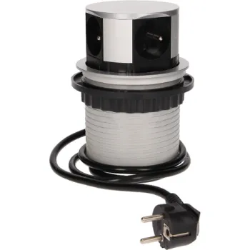 Gniazdo meblowe, OR-AE-1341 wysuwane z blatu 4x250V AC z przewodem 1,5m ORNO