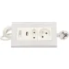 Przedłużacz biurkowy z wyłącznikiem ORNO OR-AE-1328 2x250V AC i USB