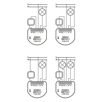 Moduł przekaźnikowy Single Switch 2 FIBARO FGS-213