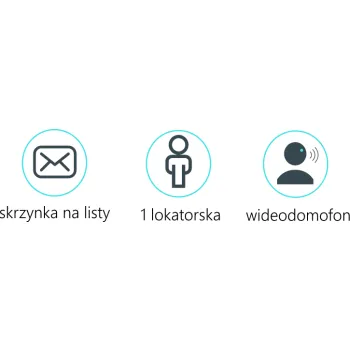 Skrzynka na listy Vidos DUO S1201A-SKM z wbudowanym wideodomofonem