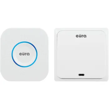 DZWONEK BEZPRZEWODOWY ''EURA'' WDP-82H2 bezbateryjny, przycisk (kinetyczny), możliwoś
