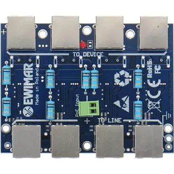 Moduł LAN z zabezpieczeniem przeciwprzepięciowym EXT z funkcją InPoE EWIMAR PTF-54-EXT/InPoE/P