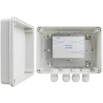 EXTENDER POE W OBUDOWIE HERMETYCZNEJ DO 2 KAMER IP Pulsar EXT-POE2H