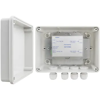 EXTENDER POE W OBUDOWIE HERMETYCZNEJ DO 2 KAMER IP Pulsar EXT-POE4H 48V