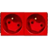 Gniazdo 2M elektryczne podwójne + blokada