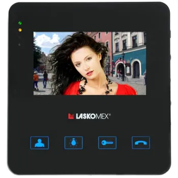 Laskomex Monitor MVC-8251 CZARNY KOLOR 4.3 cala z obsługą centrali portierskiej PR1