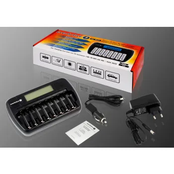 Ładowarka do 8 akumulatorków AA / AAA everActive NC-800