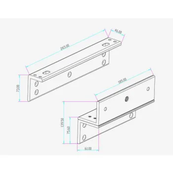 UCHWYT MONTAŻOWY SCOT BK-1200ZL2 (DO ZWORY EL-1200)