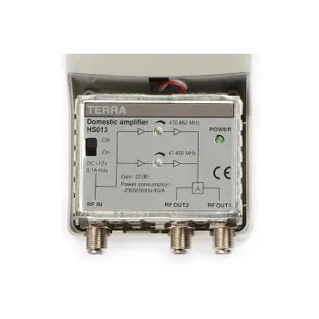 Wzmacniacz HS-013 (12V) Terra VHF/UHF 1we/2wy