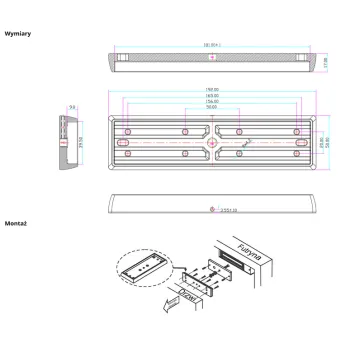 Uchwyt montażowy SCOT do drzwi przeciwpożarowych BK-600I2