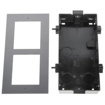 Ramka z puszką do montażu podtynkowego 2-modułowa HIKVISION DS-KD-ACF2(Plastic)