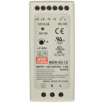 ZASILACZ NA SZYNĘ DIN MDR-60-12