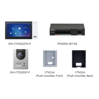ZESTAW WIDEODOMOFONOWY DAHUA KTP01-S2(F)