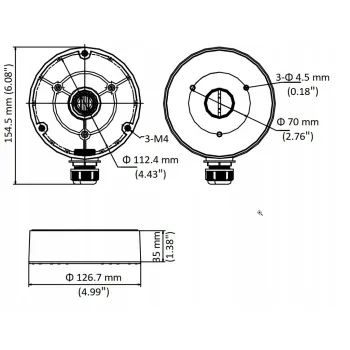 UCHWYT HIKVISION DS-1280ZJ-DM8