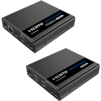 Konwerter HDMI na LAN KASKADA 4K Spacetronik IP SPH-676C - zestaw