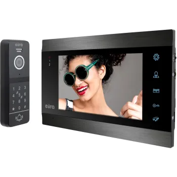 WIDEODOMOFON EURA VDP-00C5 CZARNY TUYA