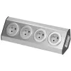 Gniazdo meblowe ORNO FS-1 4x2P+Z INOX