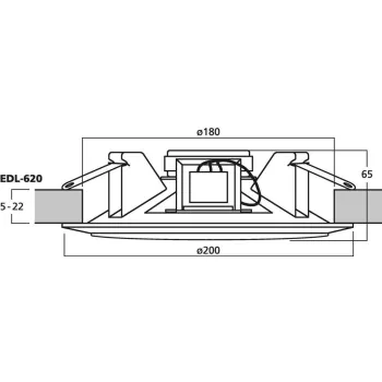 Głośnik sufitowy HiFi i PA 30W EDL-62HQ
