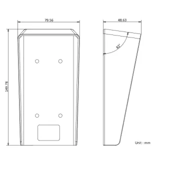 Daszek do stacji bramowej DS-KABV6113-RS Hikvision