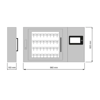 Depozytor kluczy z panelem sterującym 7