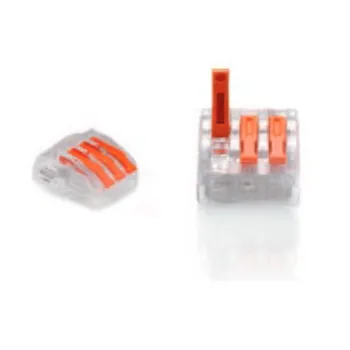 ZŁĄCZKA DO PRZEWODÓW ZATRZASKOWA 0,2-4,0mm2 PC-233 3GNIAZDA (1szt.)