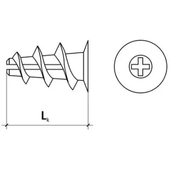 KOŁEK NYLONOWY DRN-23 DRIVA 200szt. KARTON
