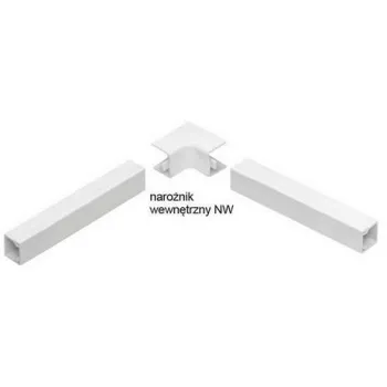 Osprzęt do listew elektroinstalacyjnych, narożnik wewnętrzny BIAŁY NW 130x60 (1szt.)