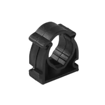 Uchwyt do rur elektroinstalacyjnych zamykany CZARNY CUZE-20 (PACZKA 100szt.)