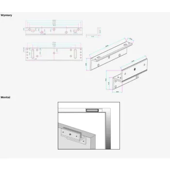UCHWYT MONTAŻOWY SCOT BK-350ZL2 (DO ZWORY EL-350-2)
