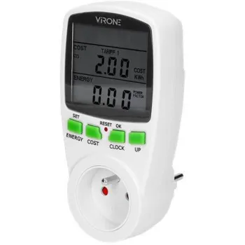 Watomierz VIRONE EM-1 dwutaryfowy, z wyświetlaczem LCD