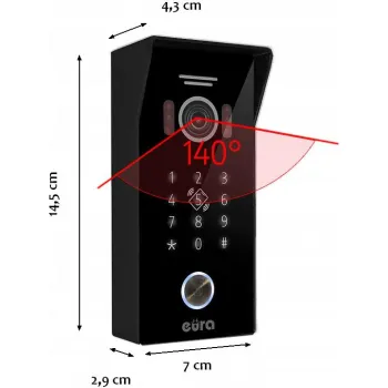 WIDEODOMOFON EURA VDP-99C5 biały, WiFi, RFID, TUYA