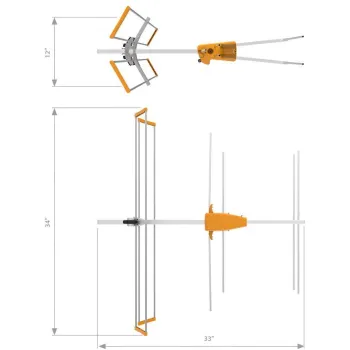 Antena VHF Televes Yagi V BIII, ref. 106601