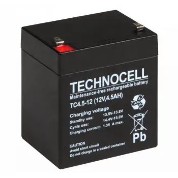 Akumulator AGM TECHNOCELL serii TC 12V 4,5Ah