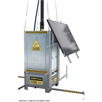 Mobilna wieża do zdalnego wideomonitoringu CCTV iCAM-TOWER 5MQ3
