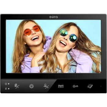 WIDEODOMOFN EURA VDP-80C5 2-rodzinny,czarny