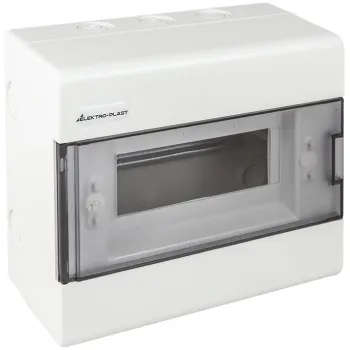 Rozdzielnica modułowa 1x8 natynkowa (N+PE) IP40 SRn-8 ELEKTRO-PLAST OPATÓWEK