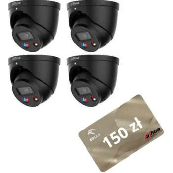 KAMERA IP TIOC 3.0 DAHUA IPC-HDW3849H-AS-PV-0280B-S5-BLACK Opakowanie zbiorcze 4szt.