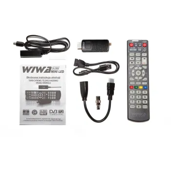 Tuner DVB-T/T2 WIWA H.265 MINI LED