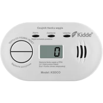 Czujnik czadu z wyświetlaczem Kidde K5DCO